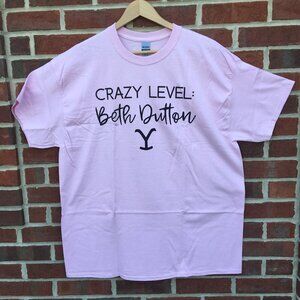 Crazy Level Beth Dutton Graphic Tee Pink XL